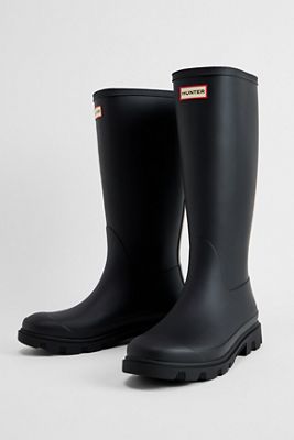 Hunter Schwarze Downpour Hohe Wellington Stiefel