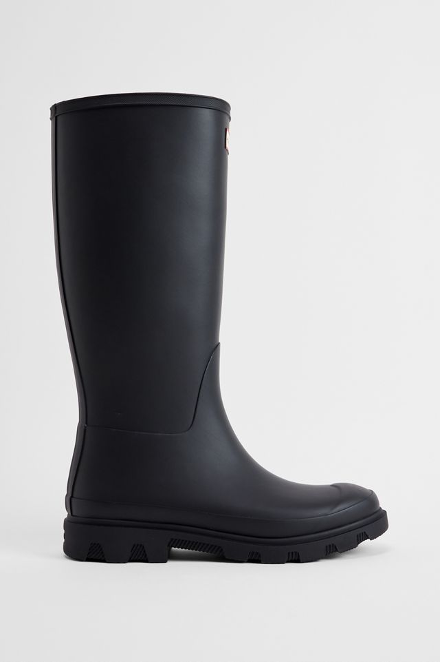 Hunter Schwarze Downpour Hohe Wellington Stiefel #1