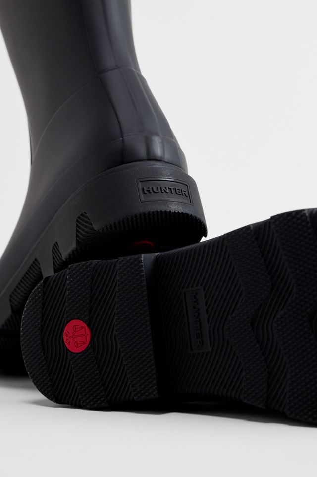 Hunter Schwarze Downpour Hohe Wellington Stiefel #2