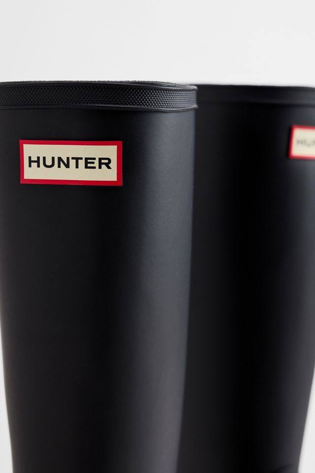 Hunter Schwarze Downpour Hohe Wellington Stiefel #3