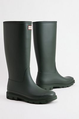 Hunter Olive Downpour Hohe Wellington Stiefel
