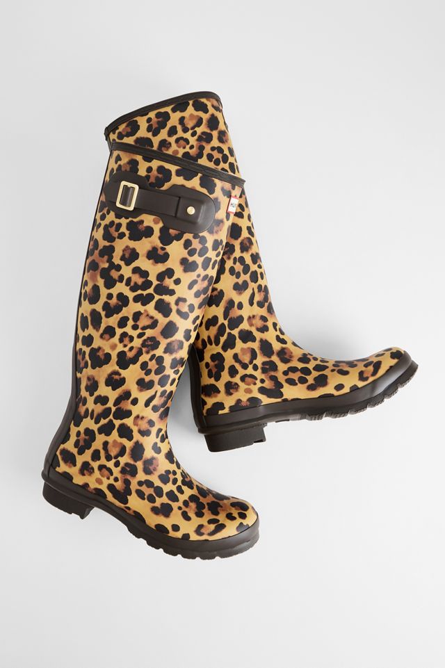 Hunter Leopard Original Hohe Wellington-Stiefel #1