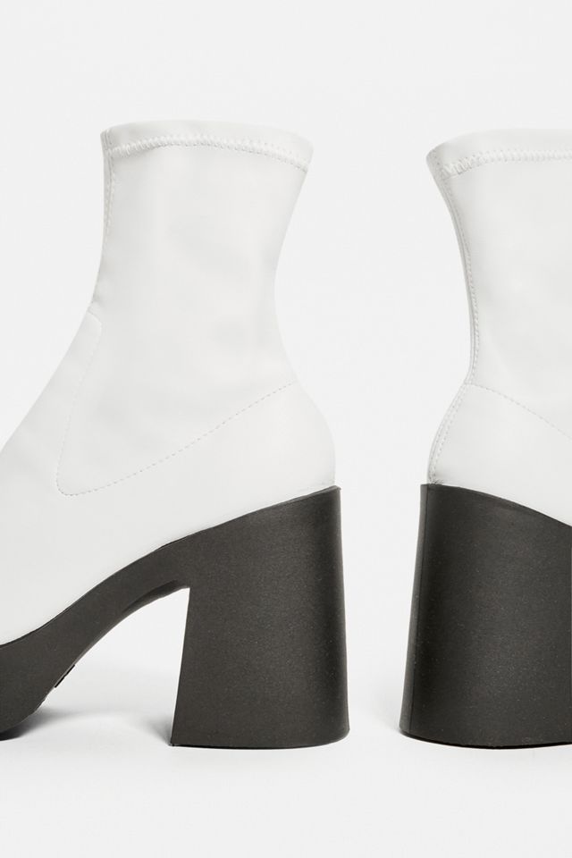 UO Brink Platform White Sock Boot #2