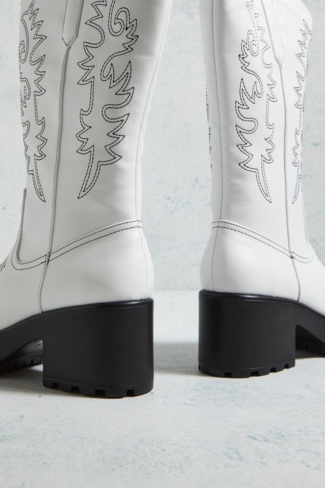 KOI White Wintu Chunky Western Boots #2