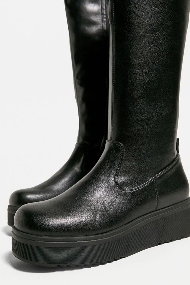 Koi Black Watchtower Stretch Knee High Stivali #3