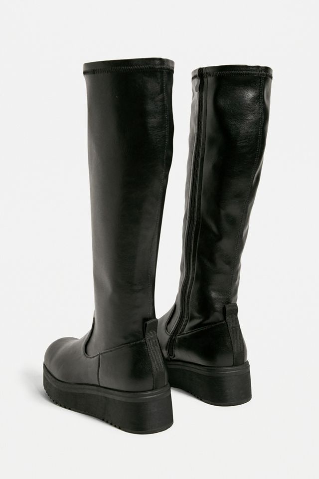 Koi Black Watchtower Stretch Knee High Stivali #4