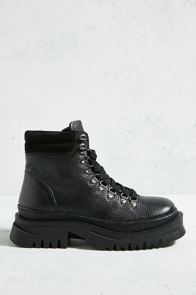 ASRA Black Reona Lace-Up Boots | Urban Outfitters UK