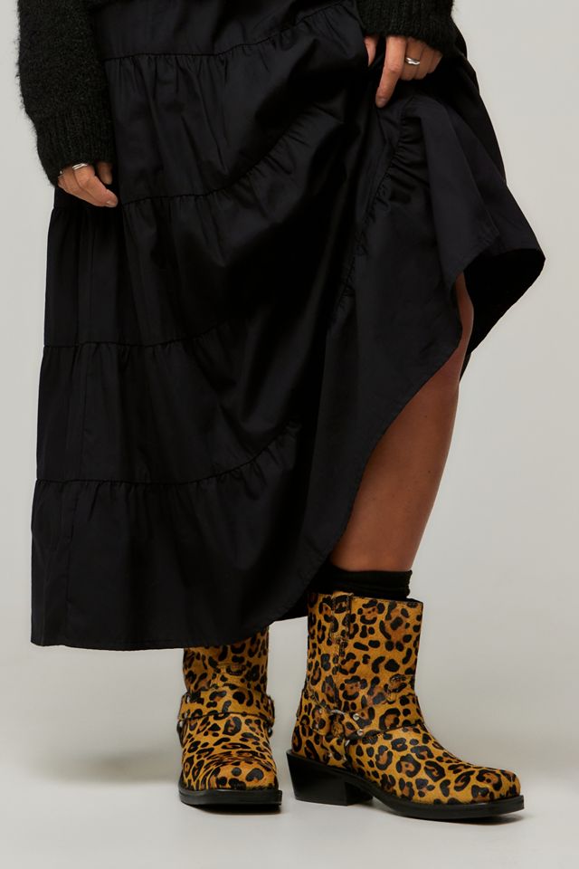 Asra Brent Leopard Print Moto Boots #4