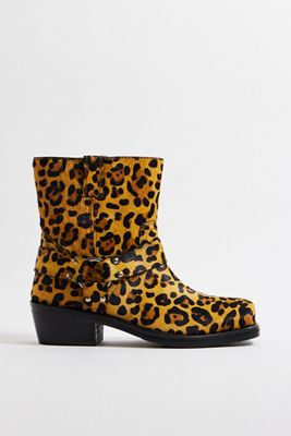 Bottes Moto Asra Brent Imprimé Léopard