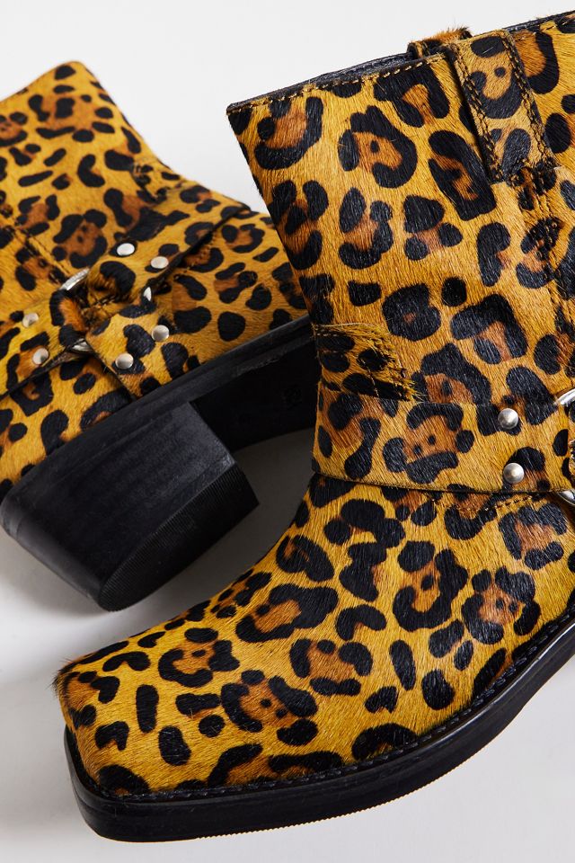 Asra Brent Leopard Print Moto Boots #3