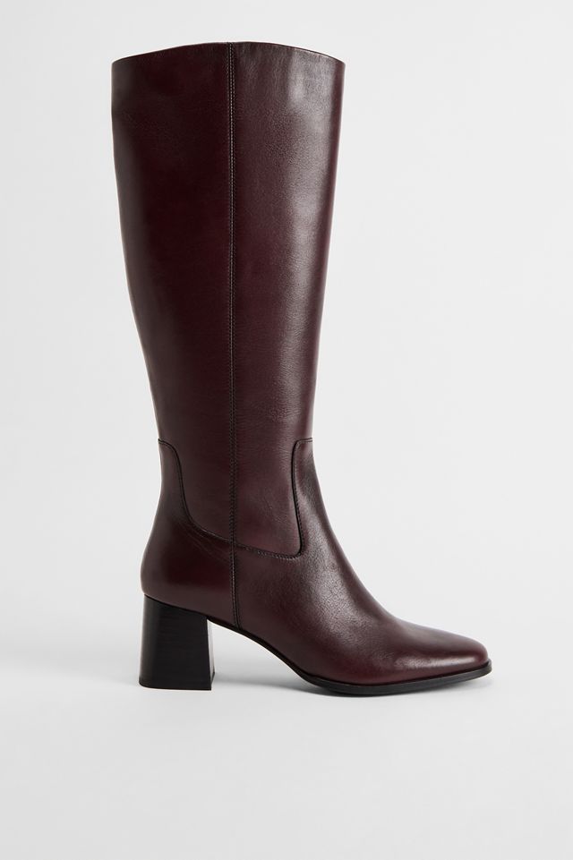 UO Wine Kaia Knee High Leather Boots #2
