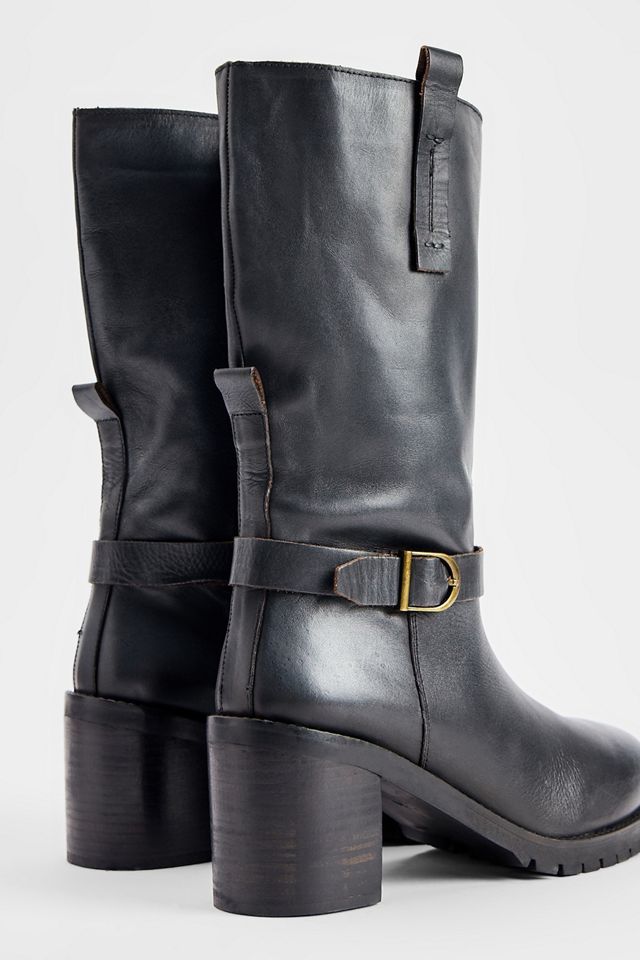 Bottes noires à plateforme Roma hauteur genou UO #2