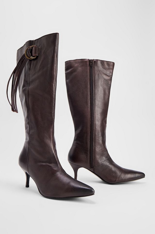 UO Braune Seoul Stiletto-Stiefel #1