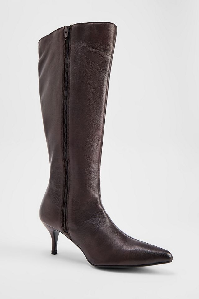 UO Braune Seoul Stiletto-Stiefel #4