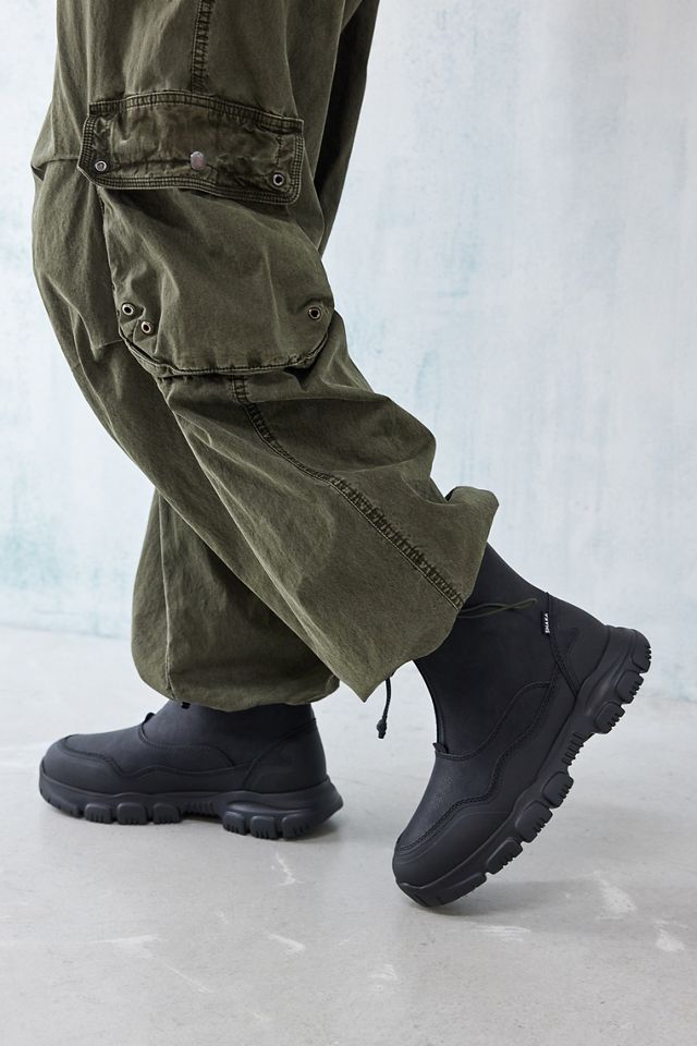 SHAKA Black Trek Zip-Up Chelsea Boots