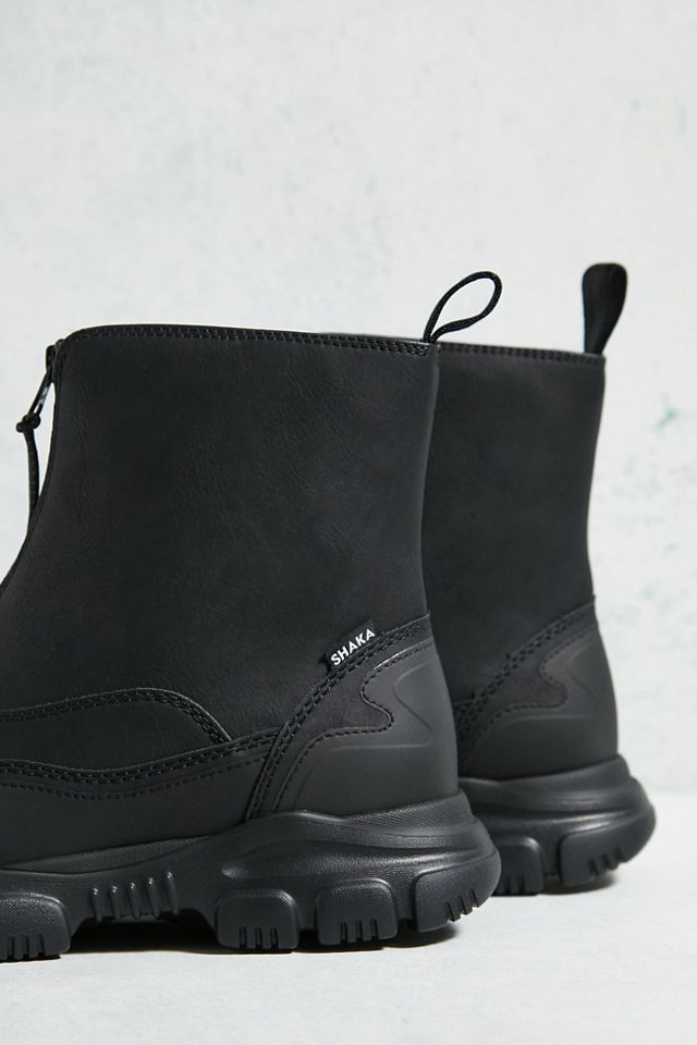 SHAKA Black Trek Zip-Up Chelsea Boots | Urban Outfitters UK