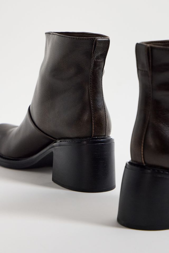 Charles & Keith Brown Block Heel Ankle Boots #2