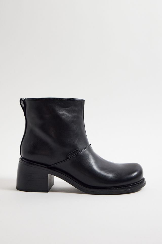 Charles & Keith Black Block Heel Ankle Boots #1