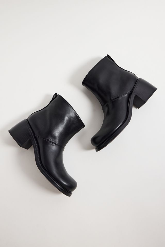 Charles & Keith Black Block Heel Ankle Boots #2