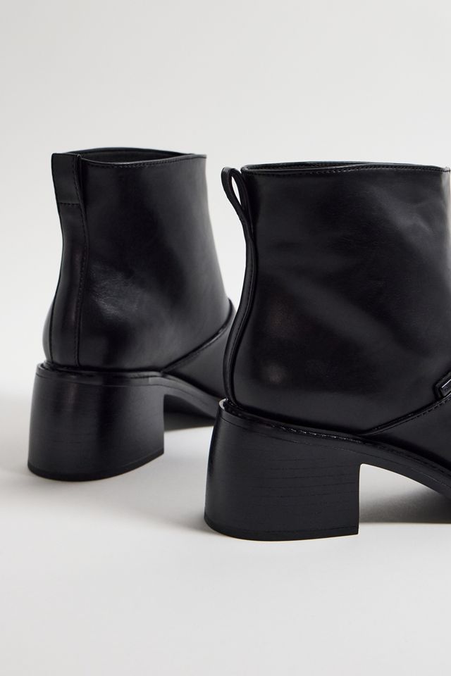 Charles & Keith Black Block Heel Ankle Boots #3