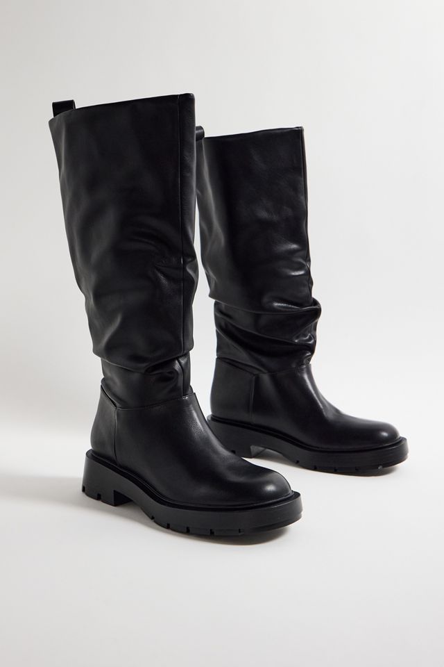 Charles & Keith Black Slouch Knee High Boots  #1