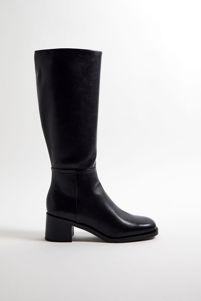 Charles & Keith Black Knee High Boots #1