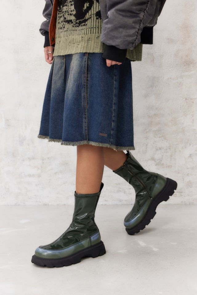 Miista Rosary Green Boots | Urban Outfitters UK