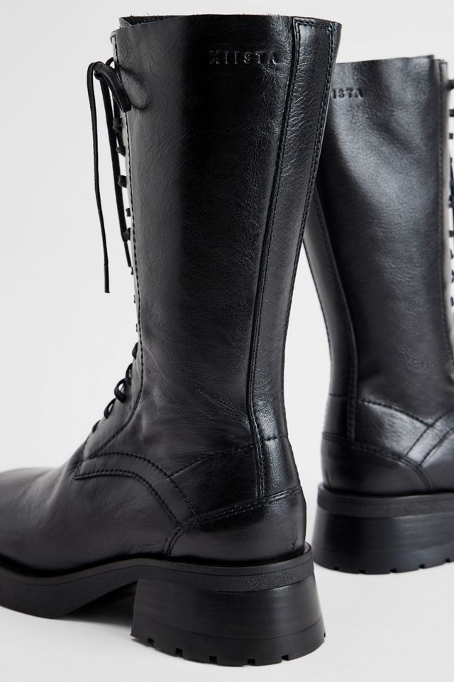 Bottes en velours côtelé noir Miista #3