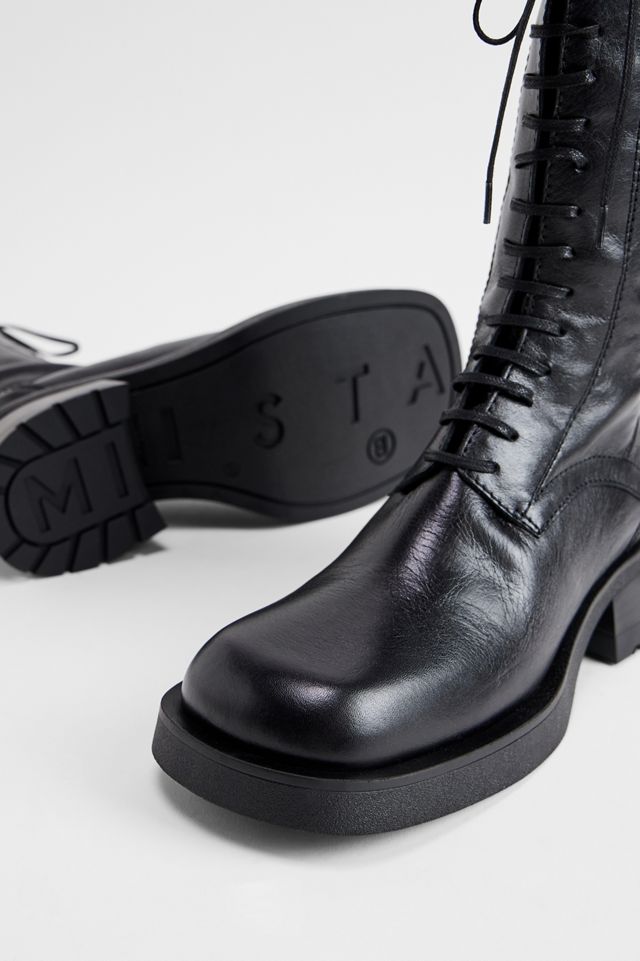 Bottes en velours côtelé noir Miista #4