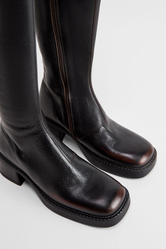 Miista Brushed Brown Yumi Knee High Boots #4