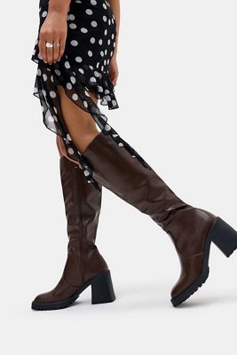 RAID Braune Adilah Kniehohe Stiefel