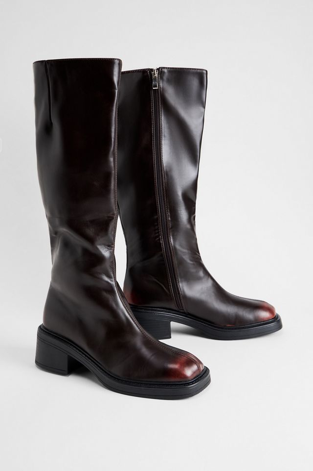 RAID Oxblood Samber Knee High Boots #1