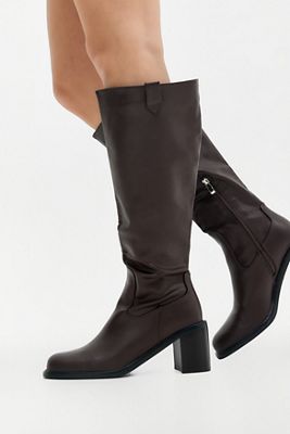 Bottes hautes jusqu'au genou Zosia marron RAID