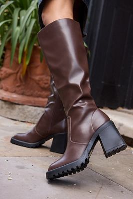 Bottes hautes au genou Raid Brown Adilah