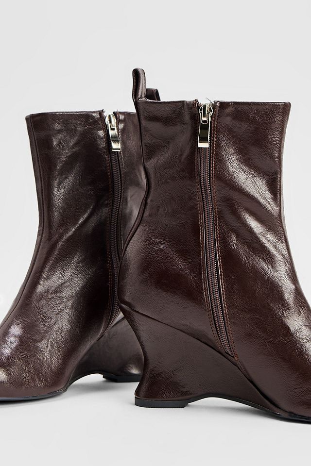 Botas de Cuña al Tobillo Elsana Marrones RAID #2