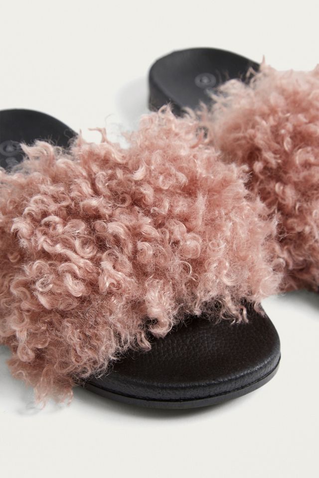 UO Suze Shearling Pool Sliders #2