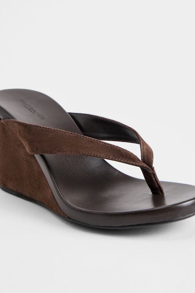 Tony Bianco Braune Avanti Keilsandalen #2