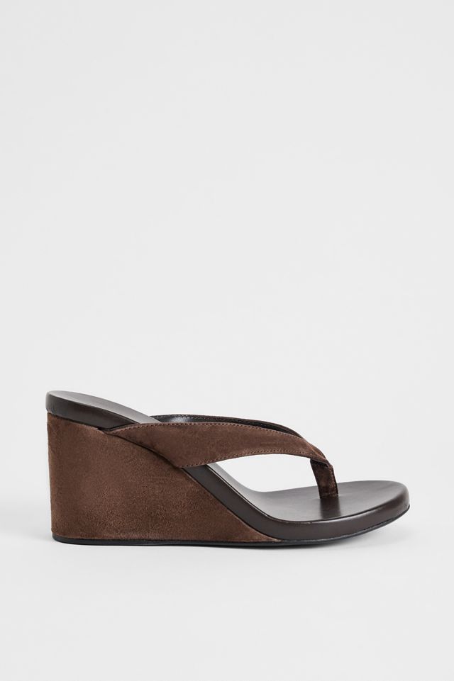 Tony Bianco Braune Avanti Keilsandalen #3