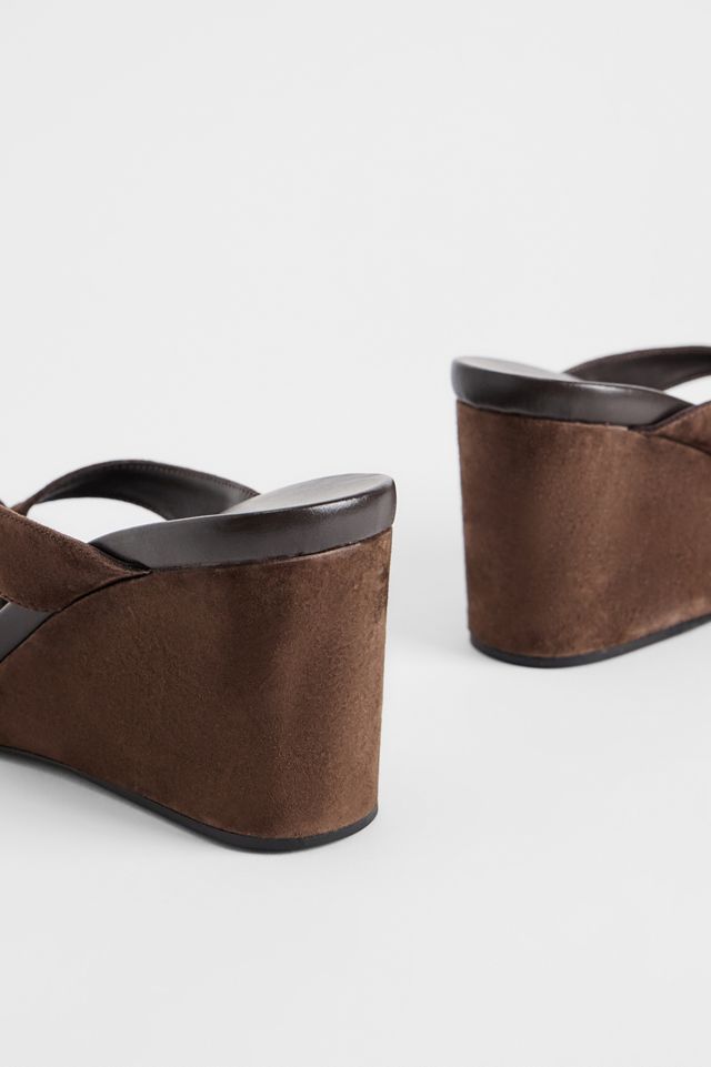 Tony Bianco Braune Avanti Keilsandalen #4