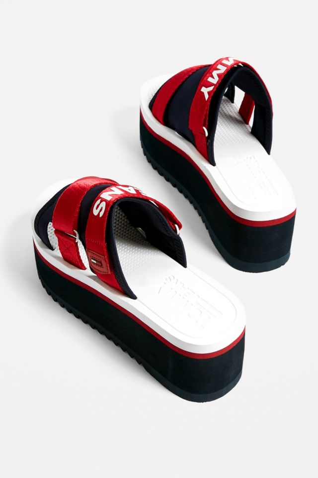 Tommy hilfiger neoprene store flatform mule sandals