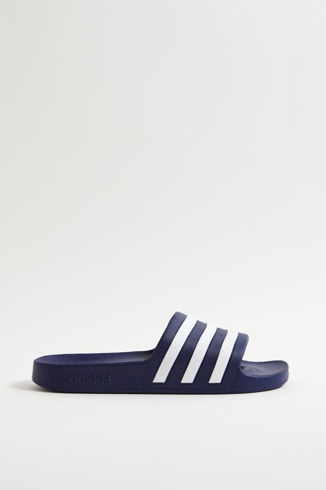 adidas Blue & White Adilette Sliders | Urban Outfitters UK