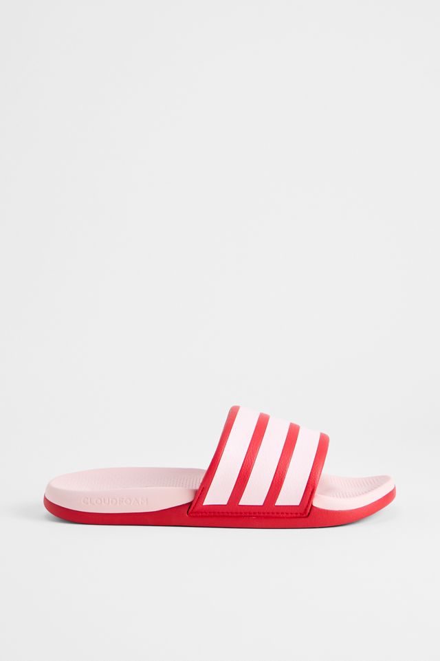 adidas Rosa & Rote Adilette Comfort 2.0 Slides #2