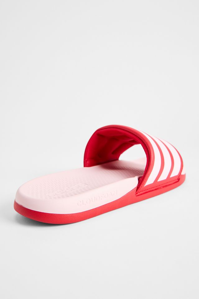 adidas Rosa & Rote Adilette Comfort 2.0 Slides #4