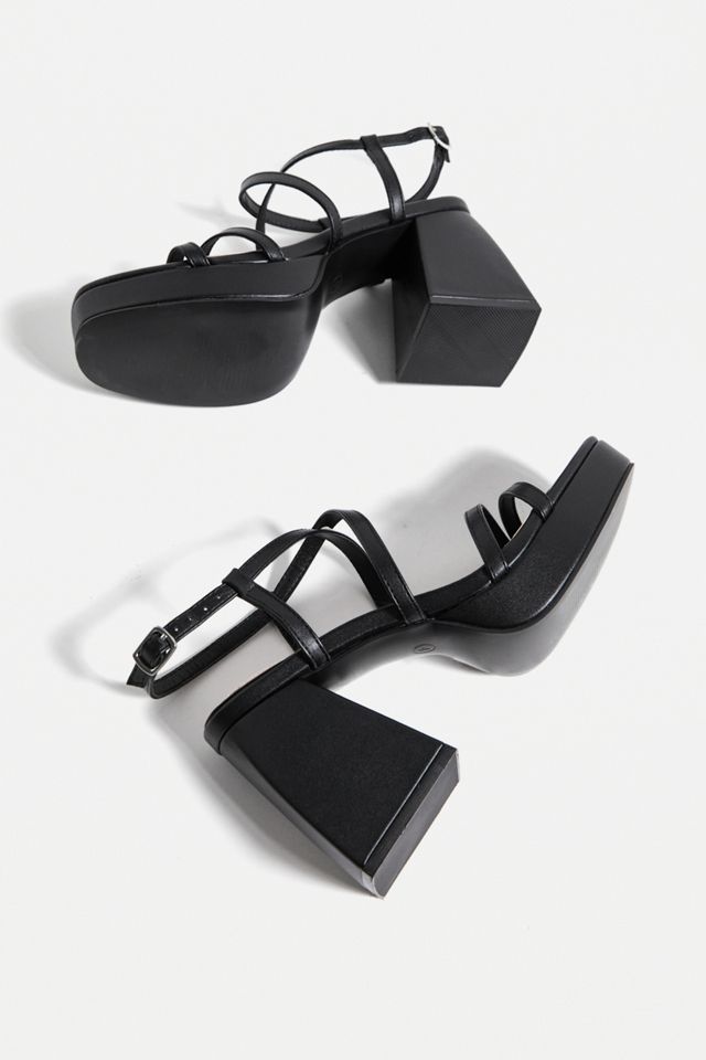 UO Black Santana Strappy Block Heels  #5