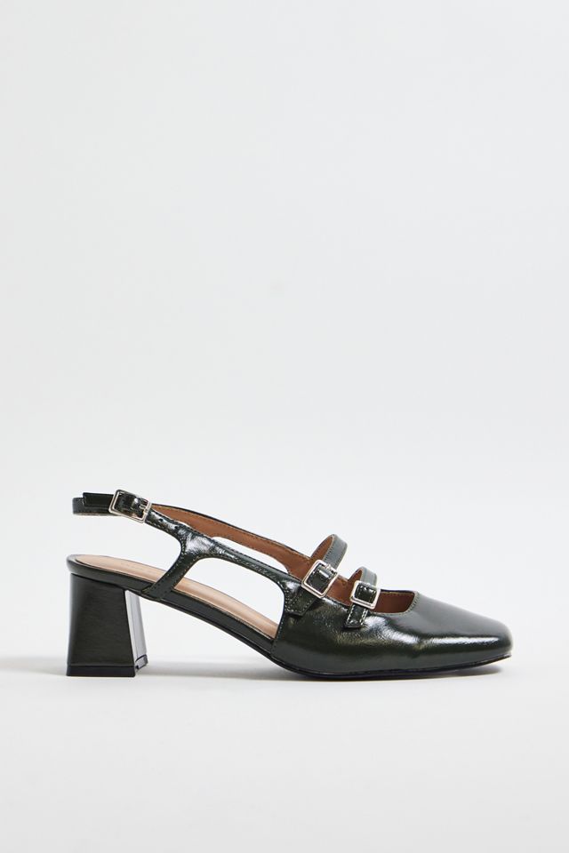 UO Green Poppy Slingback Mary Jane Shoes #2