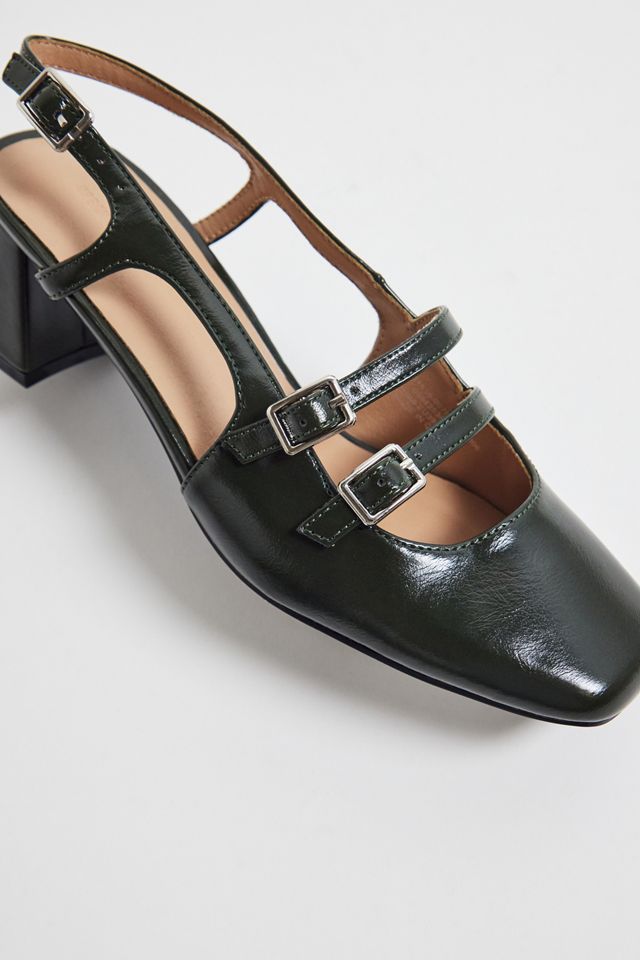 UO Green Poppy Slingback Mary Jane Shoes #3