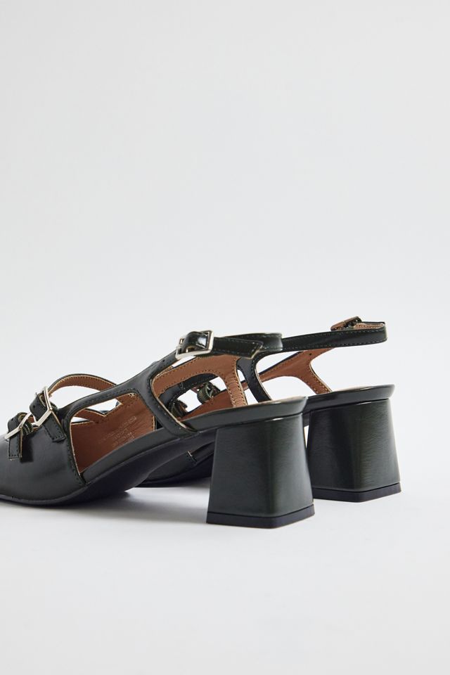 UO Green Poppy Slingback Mary Jane Shoes #4