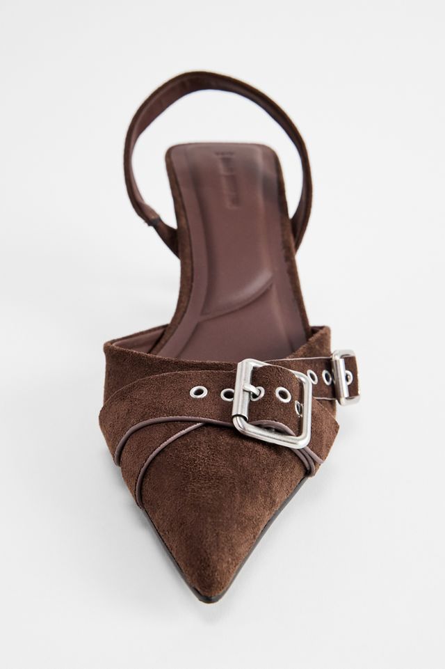 UO Braune Kitty Kitten Heel Schuhe #3