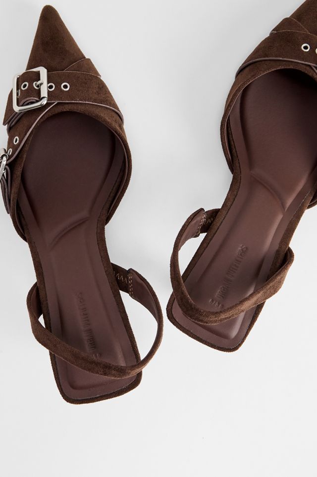 UO Braune Kitty Kitten Heel Schuhe #4