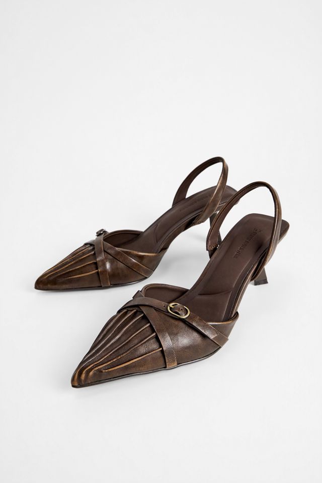 Zapatos de Tacón Kitten Phoenix Marrones UO #1